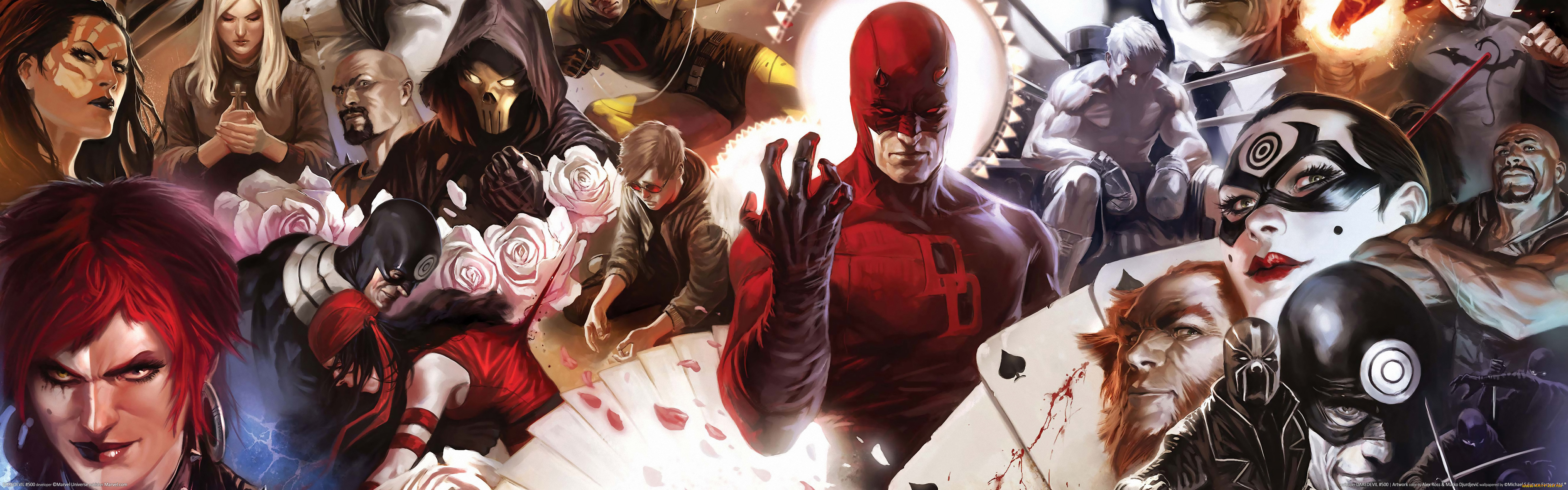 daredevil, 500, artwork, , 